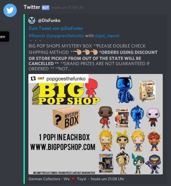 Fig 3. Twitter Notification