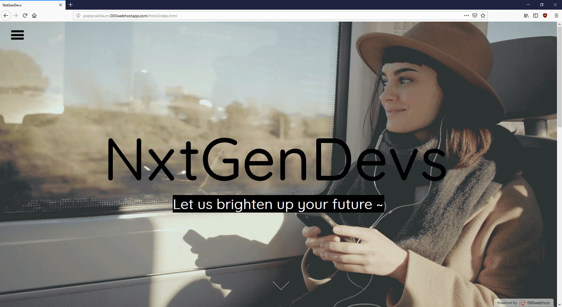 Fig 3. Finished Website